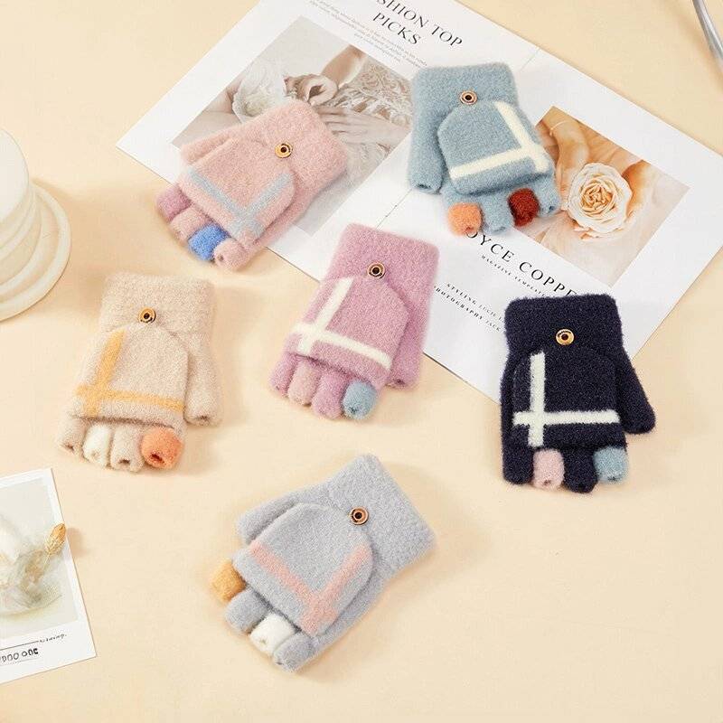 Winter-Telefonhandschuhe Damen/Kinder – rosa