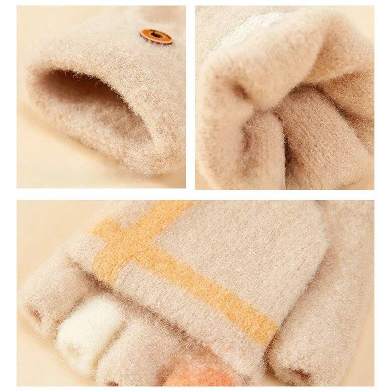 Winter-Telefonhandschuhe Damen/Kinder – rosa