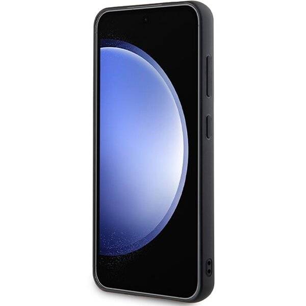 Karl Lagerfeld Strass-Metall-Logo-Hülle Samsung Galaxy S24+ – Schwarz
