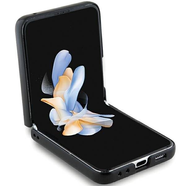 Hello Kitty Metal Logo Head Hülle Samsung Galaxy Z Flip 5 – Schwarz