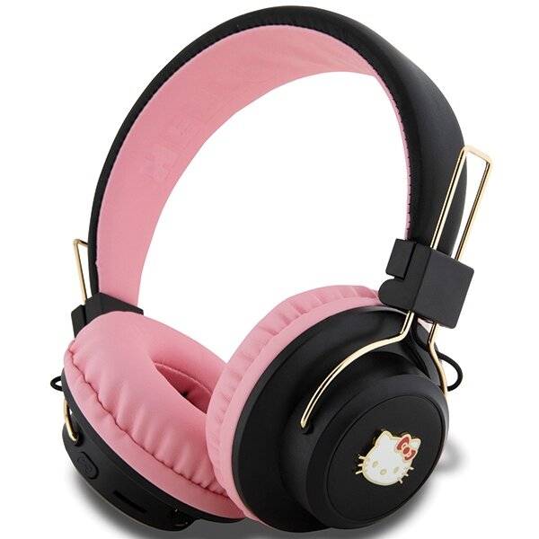 Hello Kitty Metal Logo Bluetooth-On-Ear-Kopfhörer – Rosa