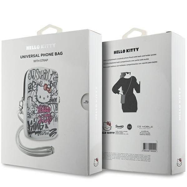 Hello Kitty Graffiti Kopftasche – weiß