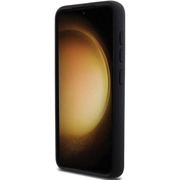 Karl Lagerfeld Silikon Ikonik Metal Pin Hülle Samsung Galaxy S23+ – Schwarz