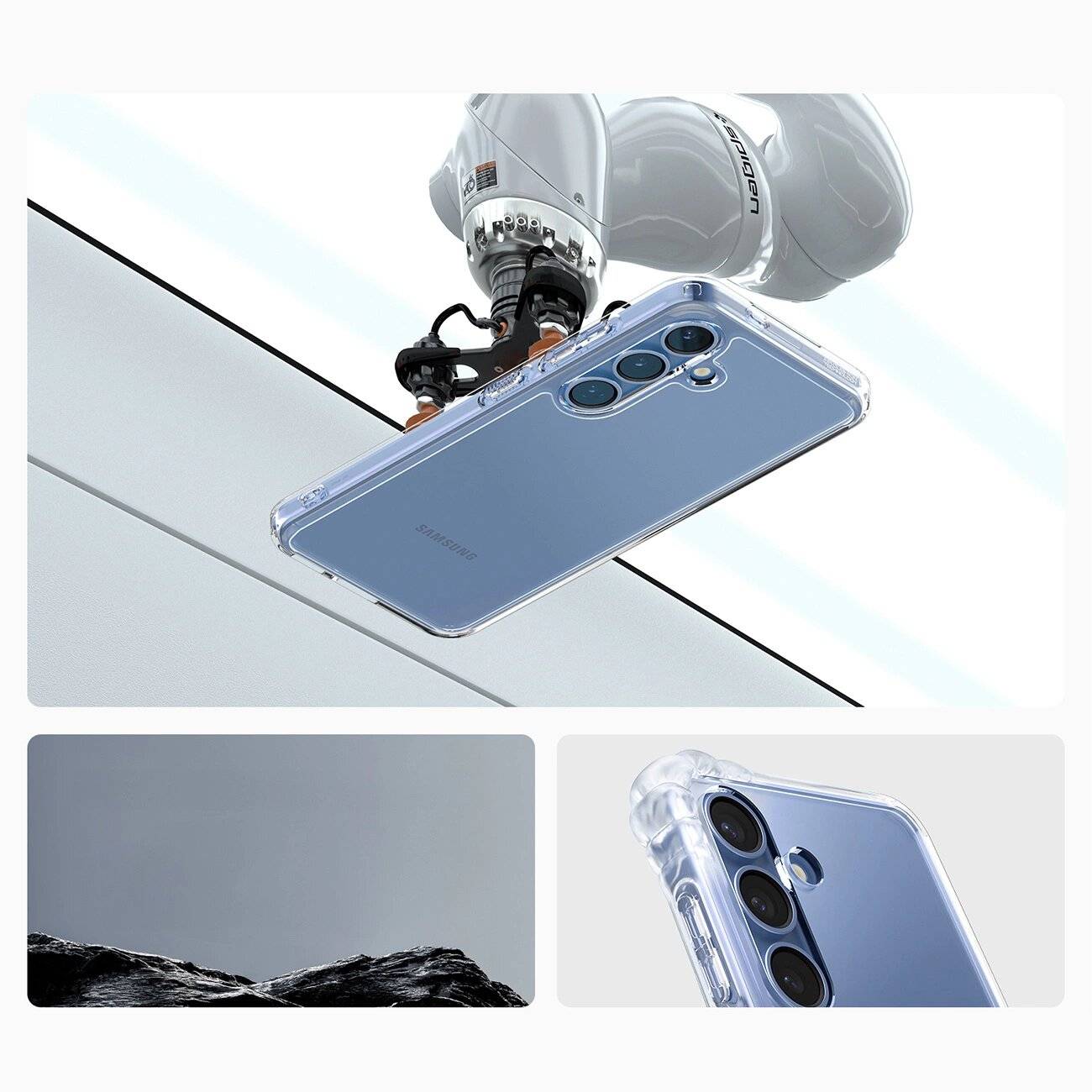 Spigen Ultra Hybrid-Hülle Samsung Galaxy S25+ – transparent
