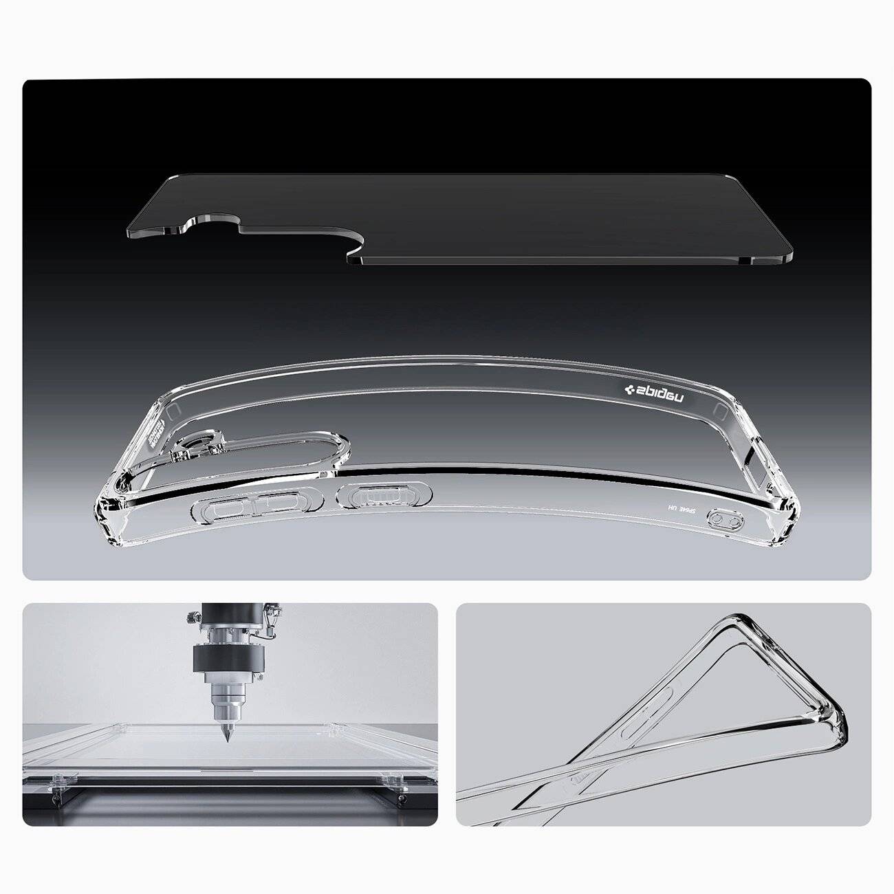 Spigen Ultra Hybrid-Hülle Samsung Galaxy S25+ – transparent