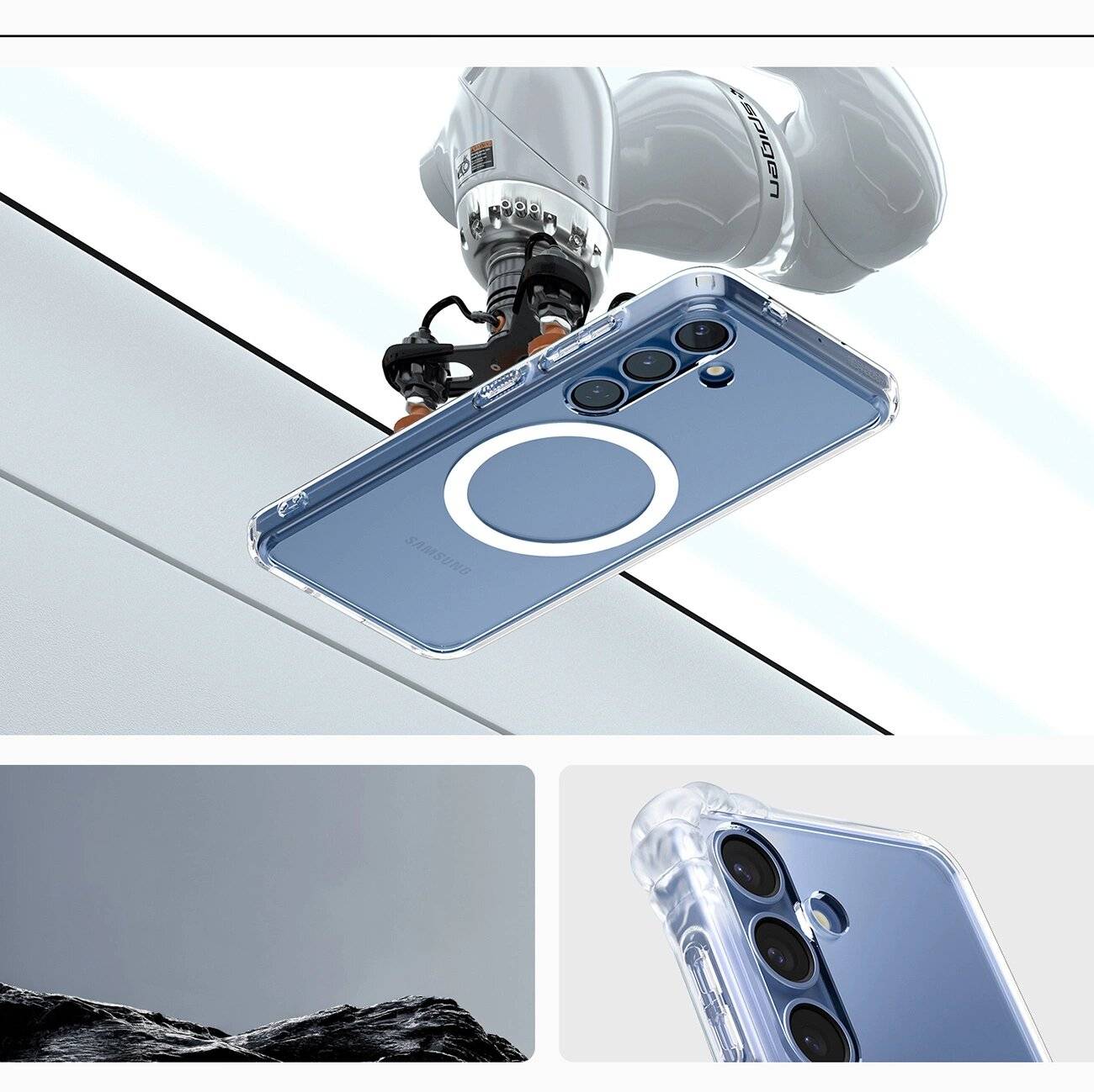 Spigen Ultra Hybrid Mag Hülle Samsung Galaxy S25+ – transparent