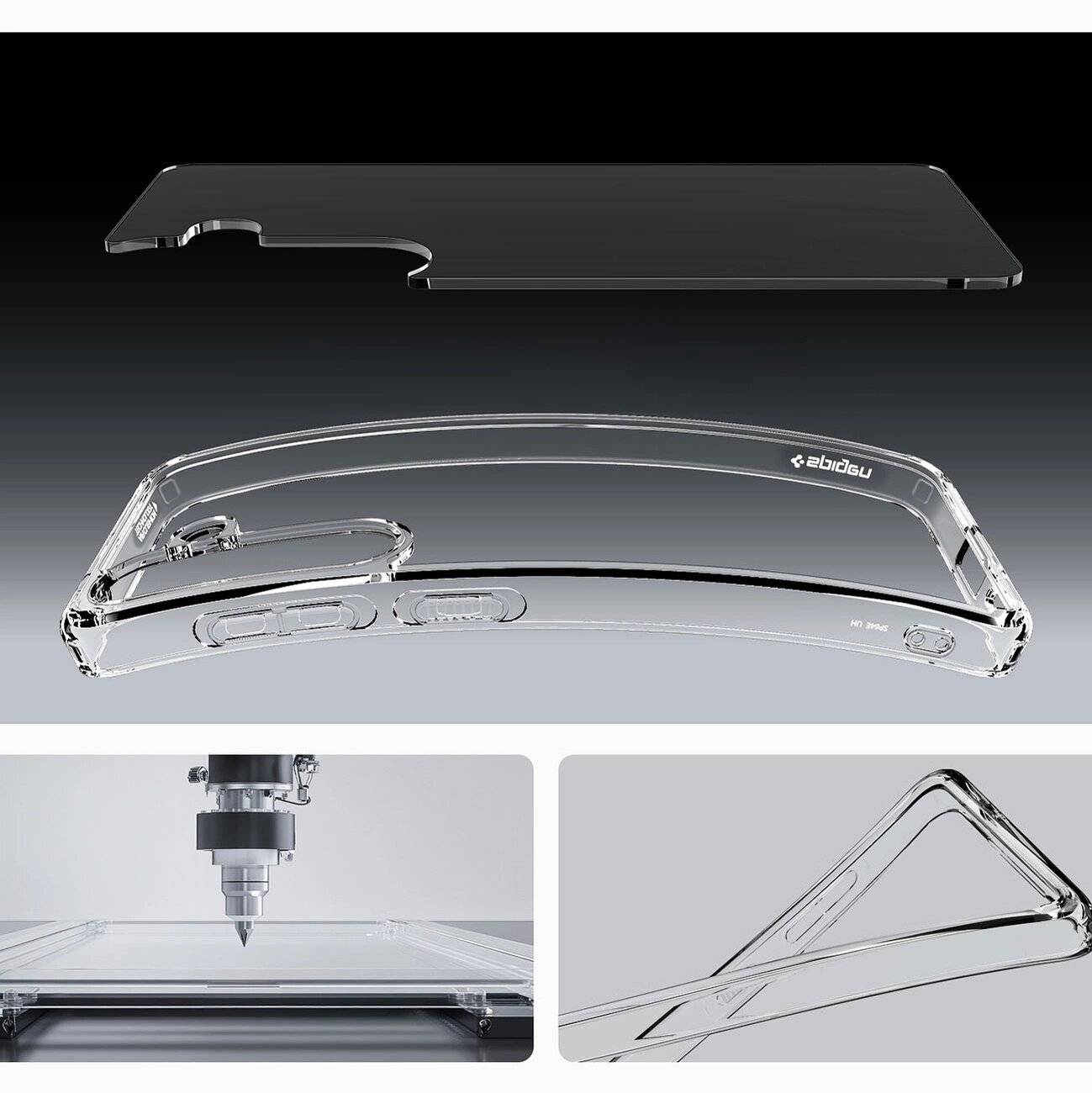 Spigen Ultra Hybrid-Hülle Samsung Galaxy S25 – transparent