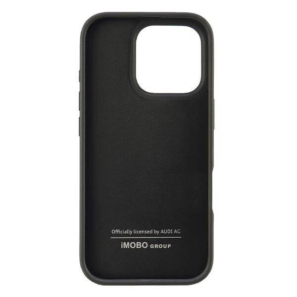 Audi Carbon Fiber Stripe iPhone 16 Pro 6,3″ schwarz/schwarz Hardcase AUS-TPUPCIP16P-R8/D1-BK