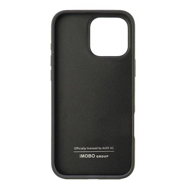 Audi Carbon Fiber Stripe iPhone 16 Pro Max 6,9″ schwarz/schwarz Hardcase AUS-TPUPCIP16PM-R8/D1-BK