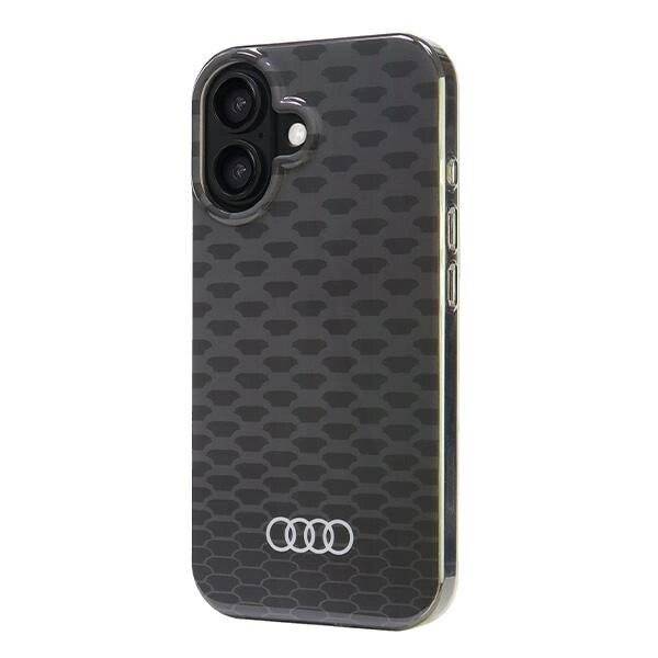 Audi IML Stitching Pattern MagSafe iPhone 16 6,1″ schwarz/schwarzes Hardcase AU-IMLMIP16-Q5/D3-BK