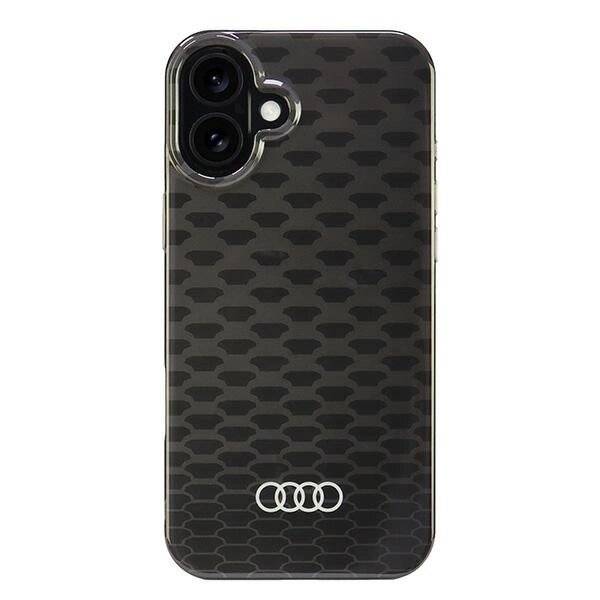 Audi IML Stitching Pattern MagSafe iPhone 16 Plus 6,7″ schwarz/schwarzes Hardcase