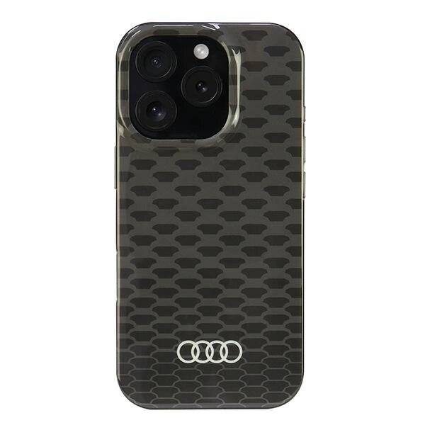 Audi IML Stitching Pattern MagSafe iPhone 16 Pro 6,3″ schwarz/schwarz Hardcase