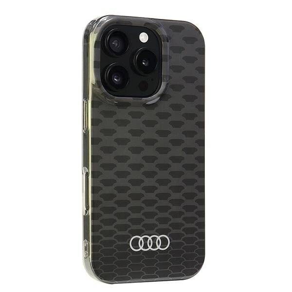 Audi IML Stitching Pattern MagSafe iPhone 16 Pro 6,3″ schwarz/schwarz Hardcase