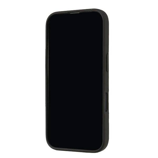 Audi Silikonhülle iPhone 16 6,1″ schwarz/schwarz Hardcase AU-LSRIP16-Q3/D1-BK