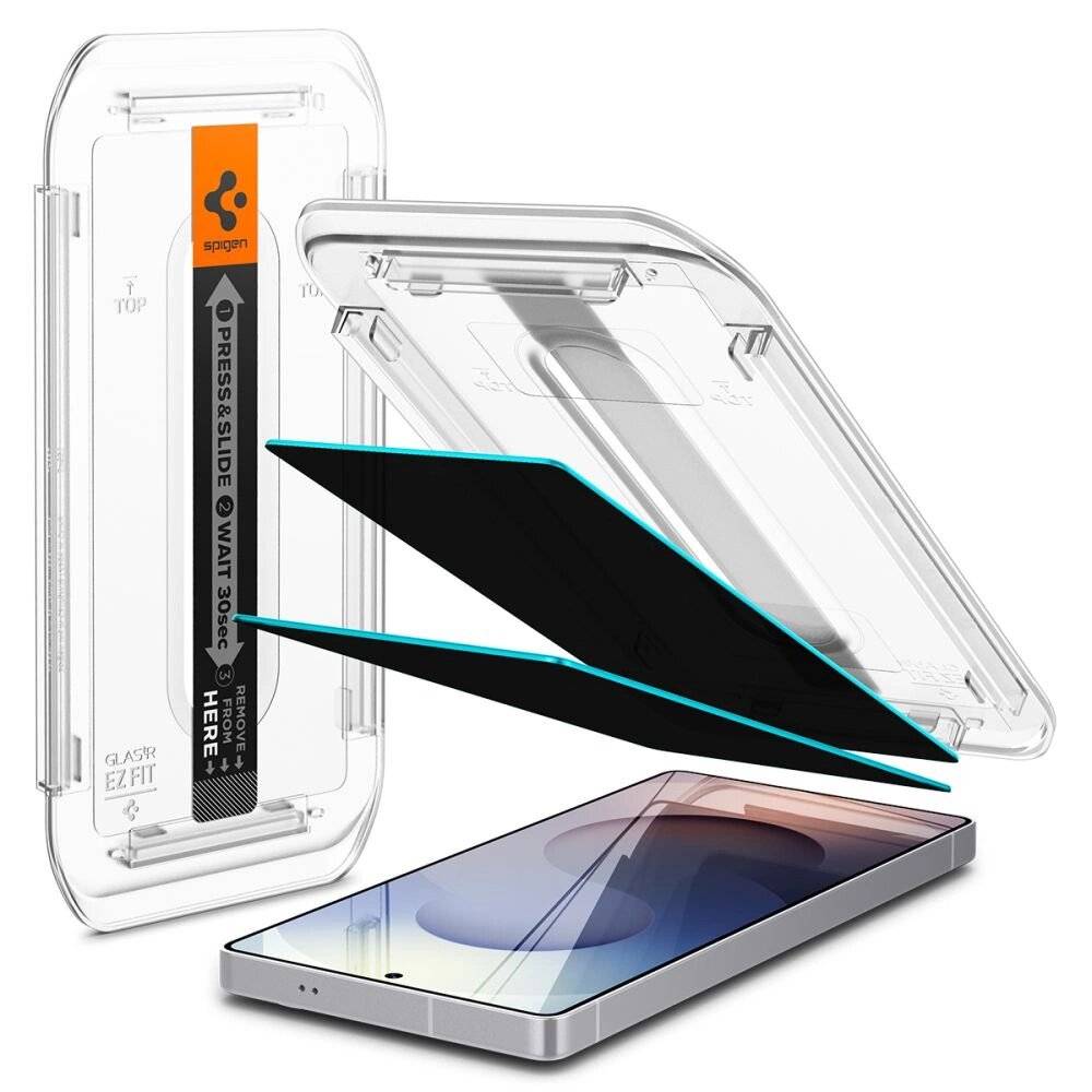 Spigen Glas.TR "Ez Fit" Privacy 2er-Pack Samsung Galaxy S25 Ultra