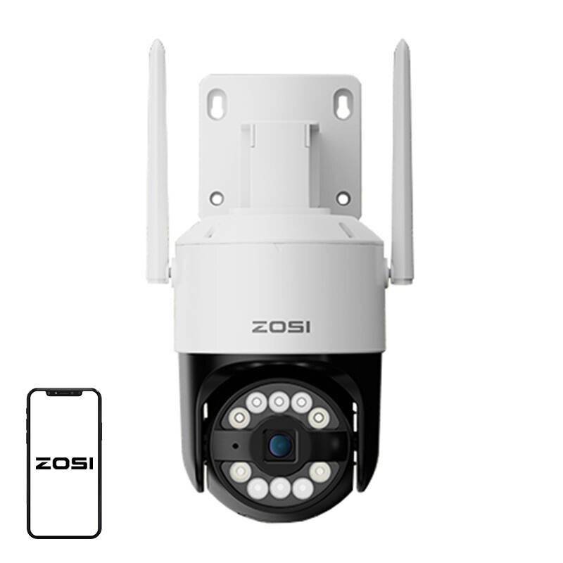 ZOSI C296 WiFi 8MP Dual Pan Tilt IP66 Außenkamera + 32GB microSD Karte
