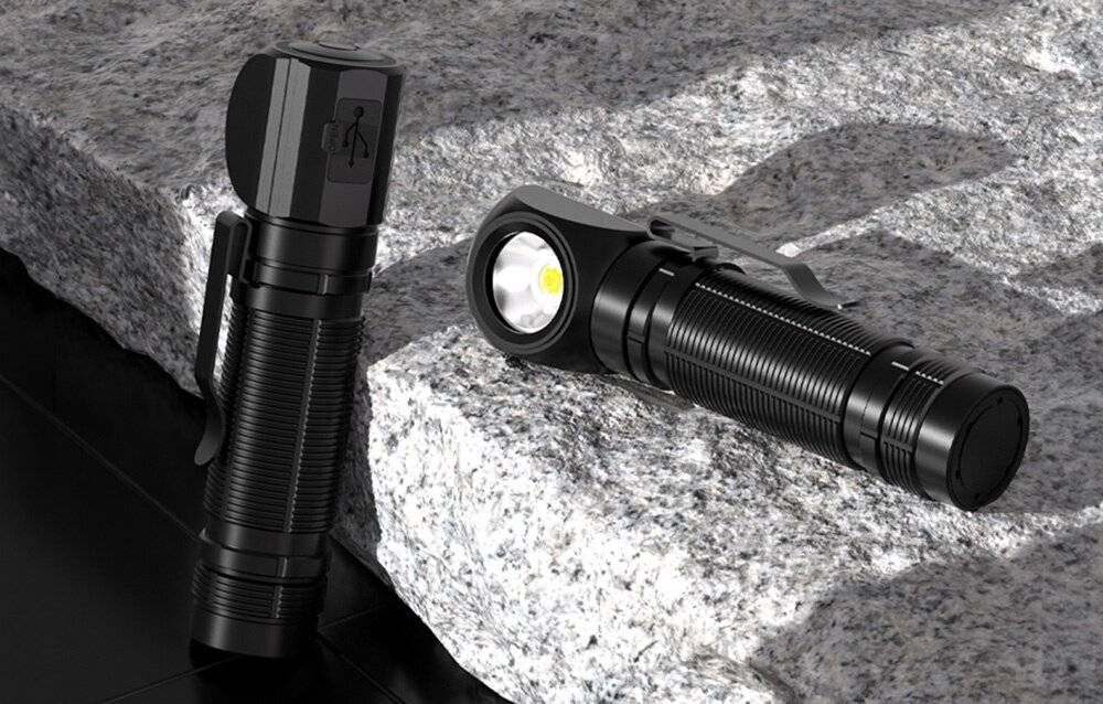 Superfire TH06 Scheinwerfer-Taschenlampe, 600lm, USB-C