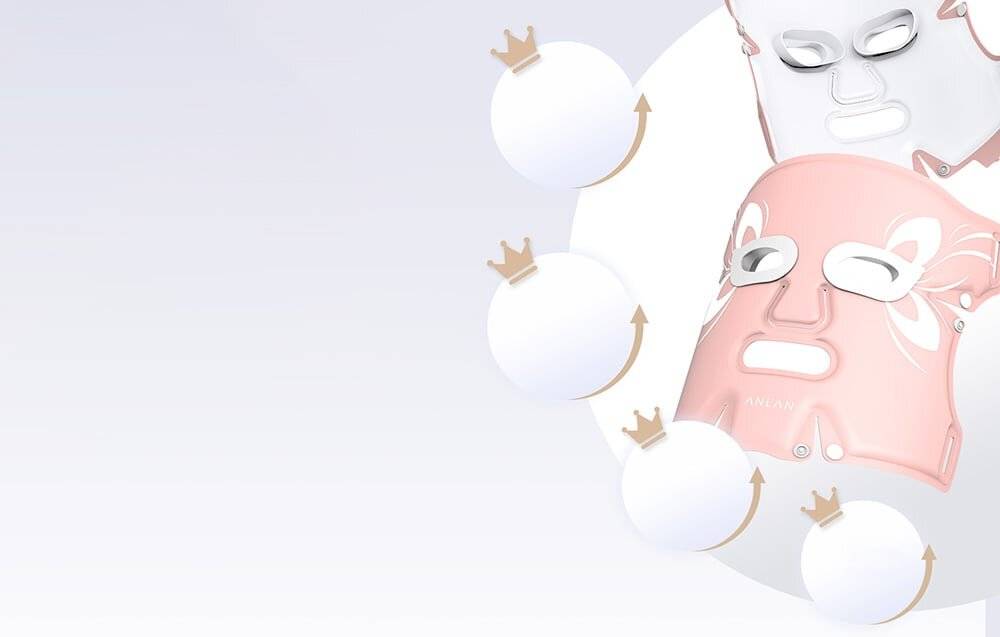 Wasserdichte Maske mit Lichttherapie ANLAN 01-AGZMZ