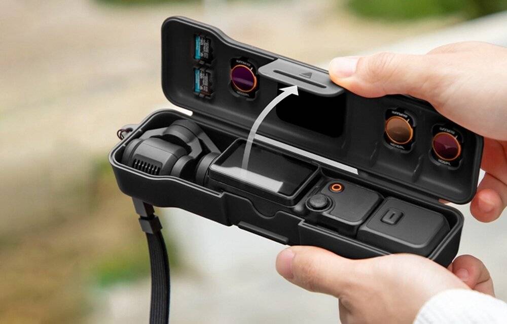 Sunnylife Schutzhülle mit Riemen für Osmo Pocket 3 (schwarz)