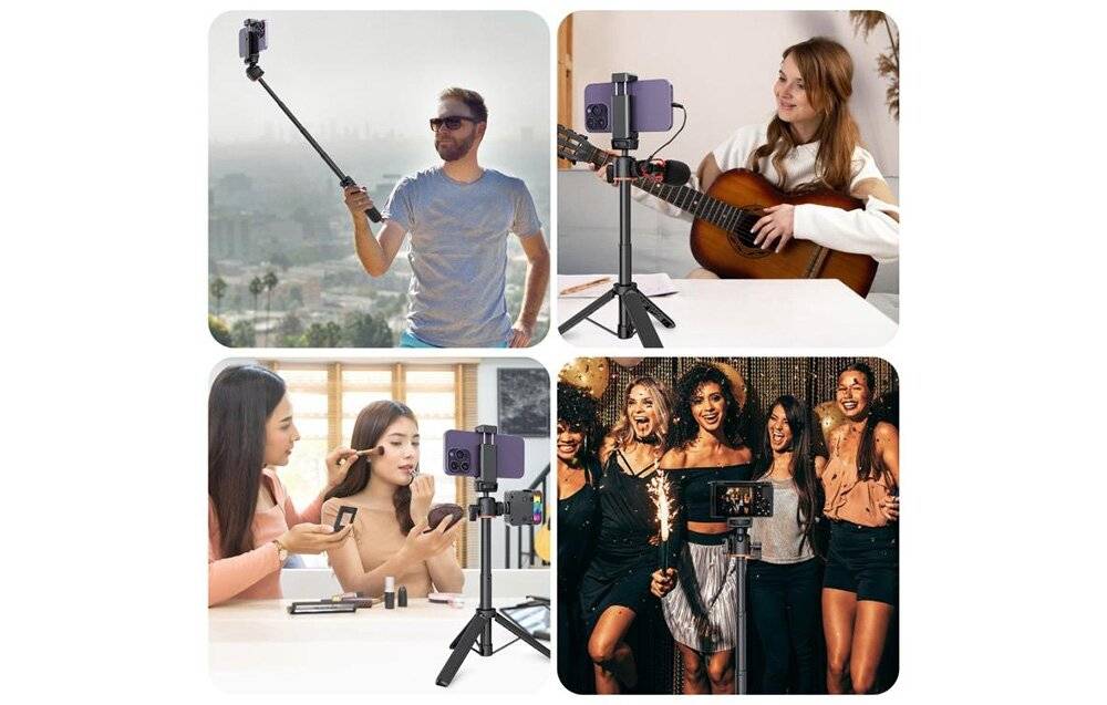 Puluz erweiterbares Stativ mit Selfie-Stick