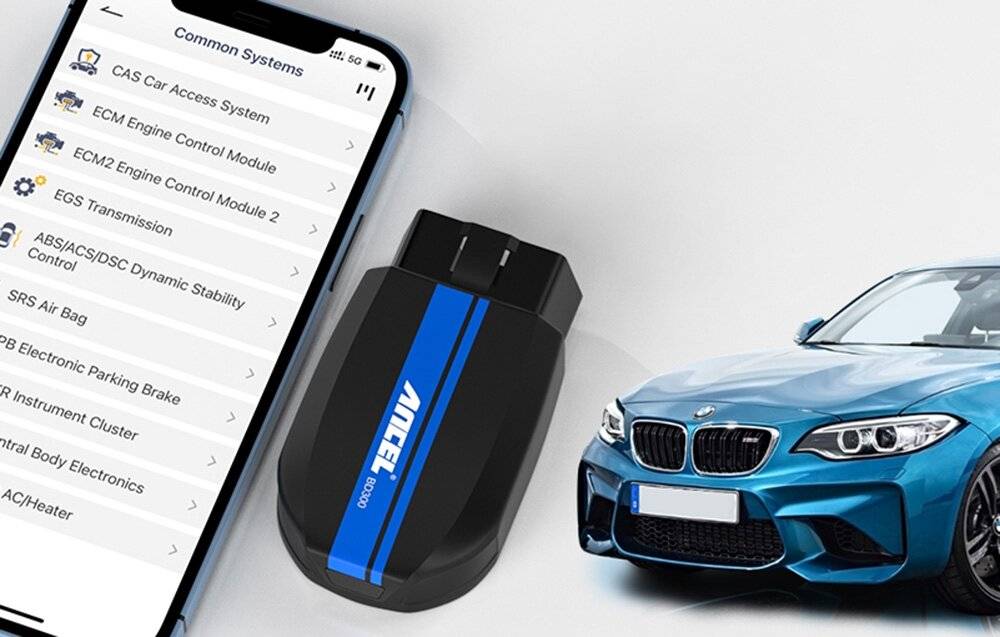 Ancel BD300 Drahtloser OBD2-Diagnosescanner, Bluetooth 5.0, für iOS & Android