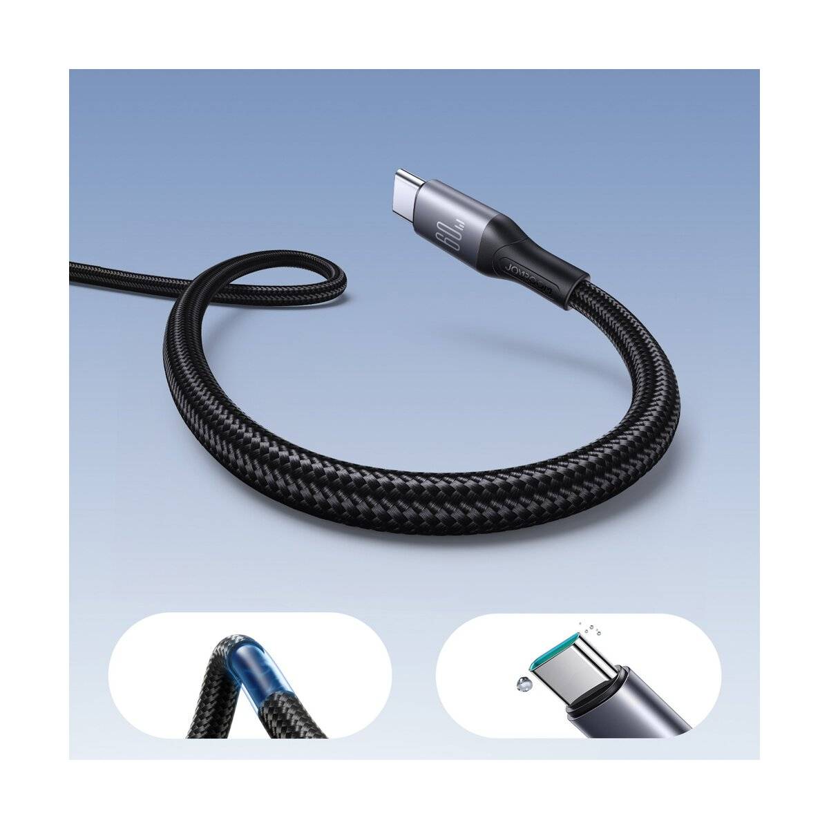 Joyroom S-A28 Flash Series 60W USB-C - Kabel 1m schwarz