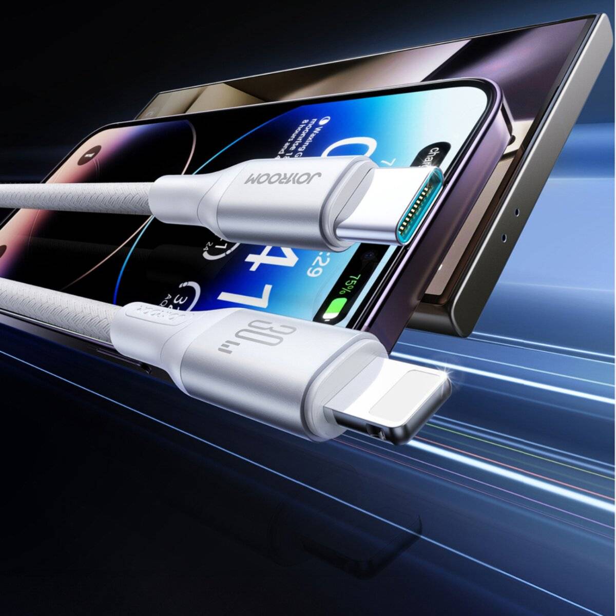 Joyroom S-A28 Flash Series 30W USB-C - Lightning Kabel 2m weiß