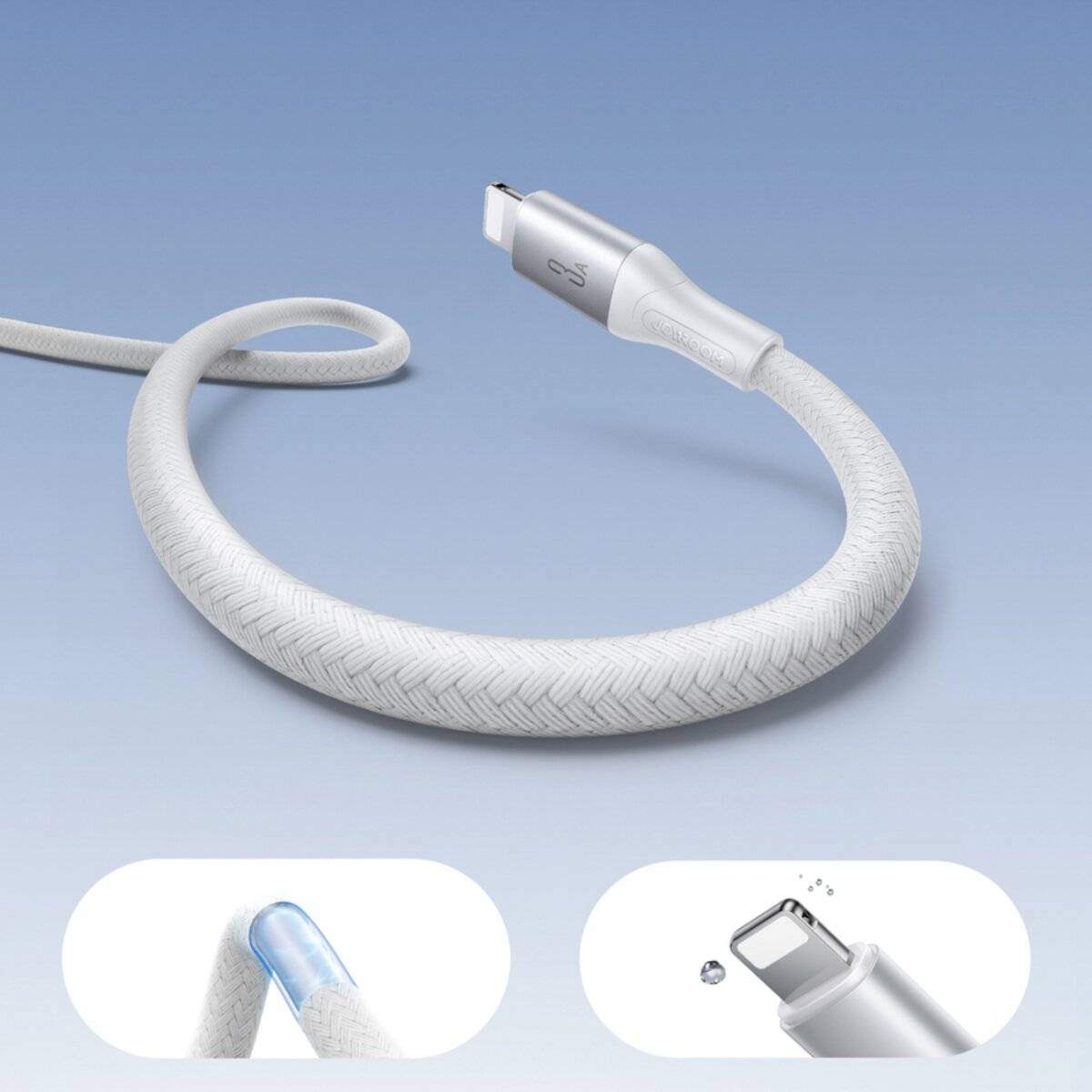Joyroom S-A28 Flash Series 3A USB-A - Lightning Kabel 2 m weiß