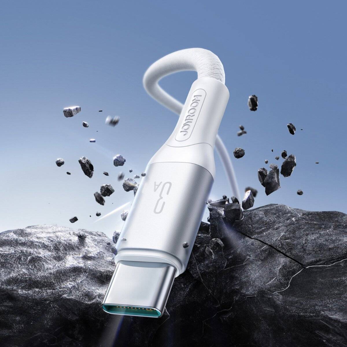 Joyroom S-A28 Flash Series 3A USB-A - USB-C Kabel 2m Weiß