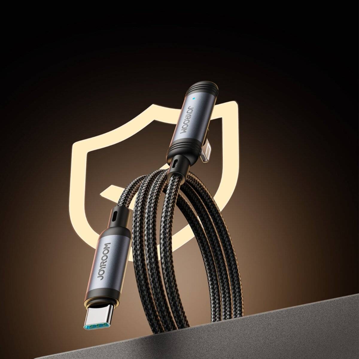Joyroom S-A56 EnjoyX Series 90° USB-C - Lightning Kabel 30W 1,2m schwarz