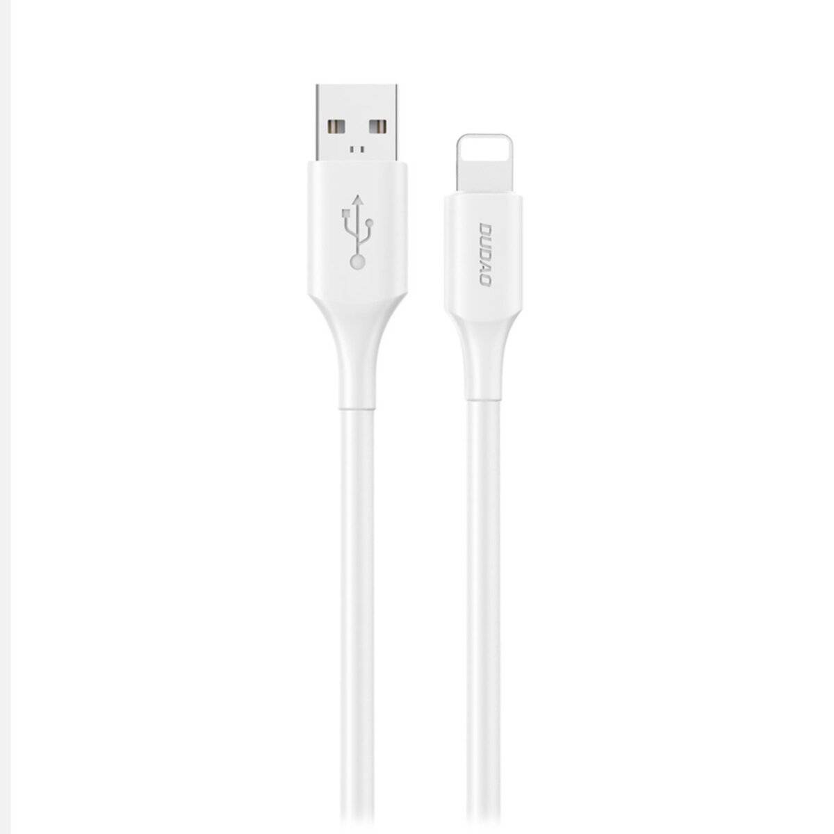 Dudao L2sL USB-A – Kompatibel mit iPhone (Kabel) 6A Kabel 1,2 m – Weiß