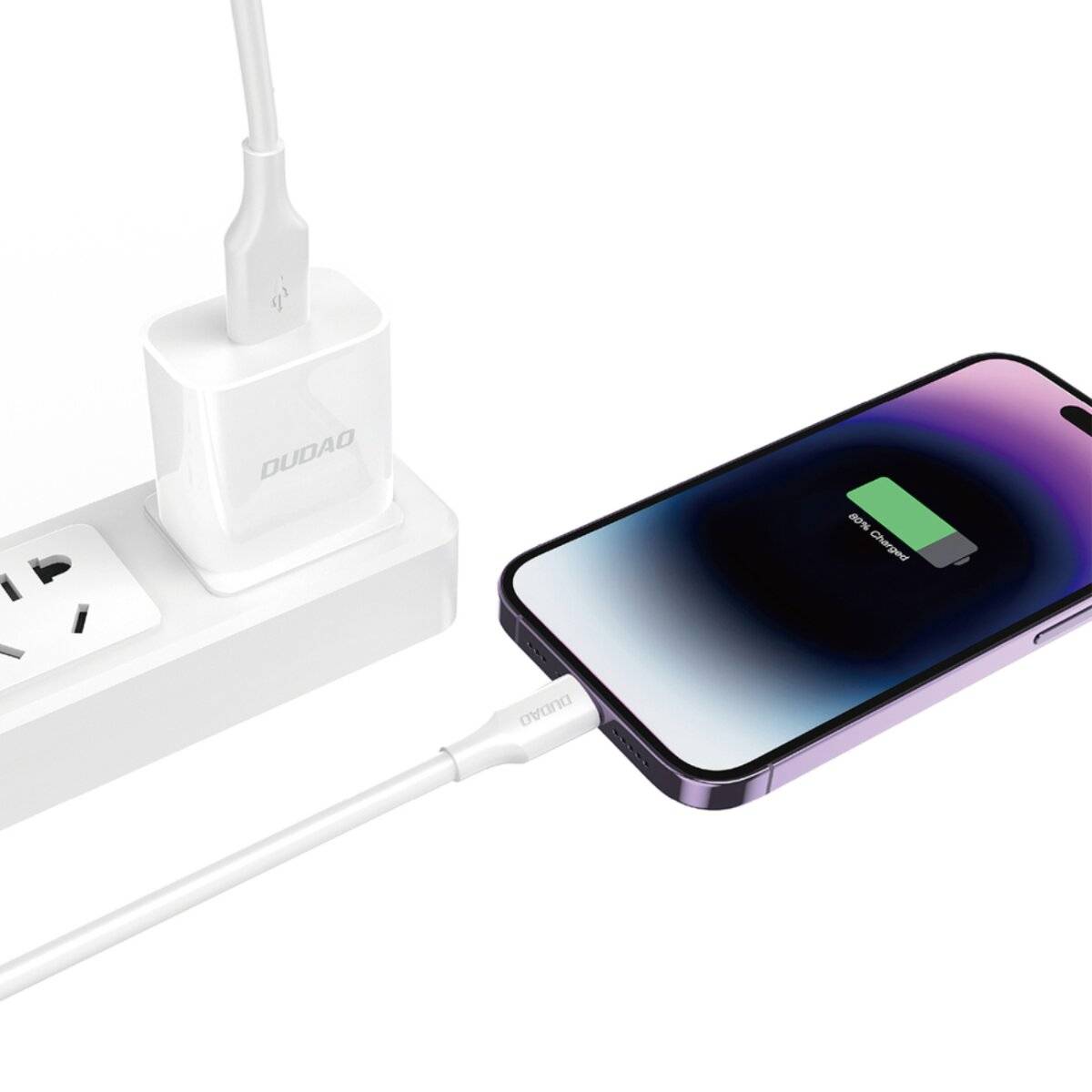 Dudao L2sL USB-A - Lightning 6A Kabel 1,2 m Weiß