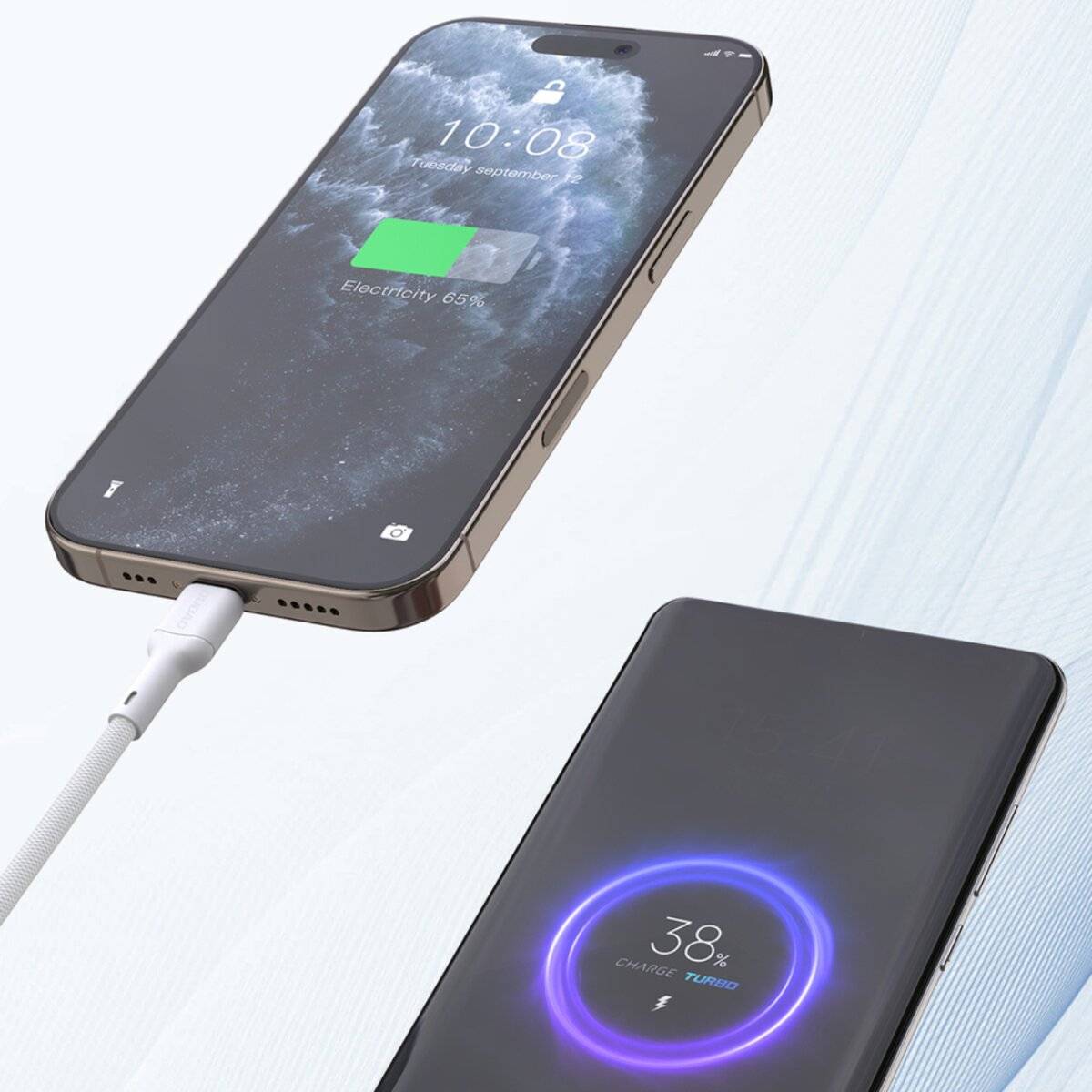 Dudao L9C 65W USB-C – USB-C Kabel 1 m – Weiß