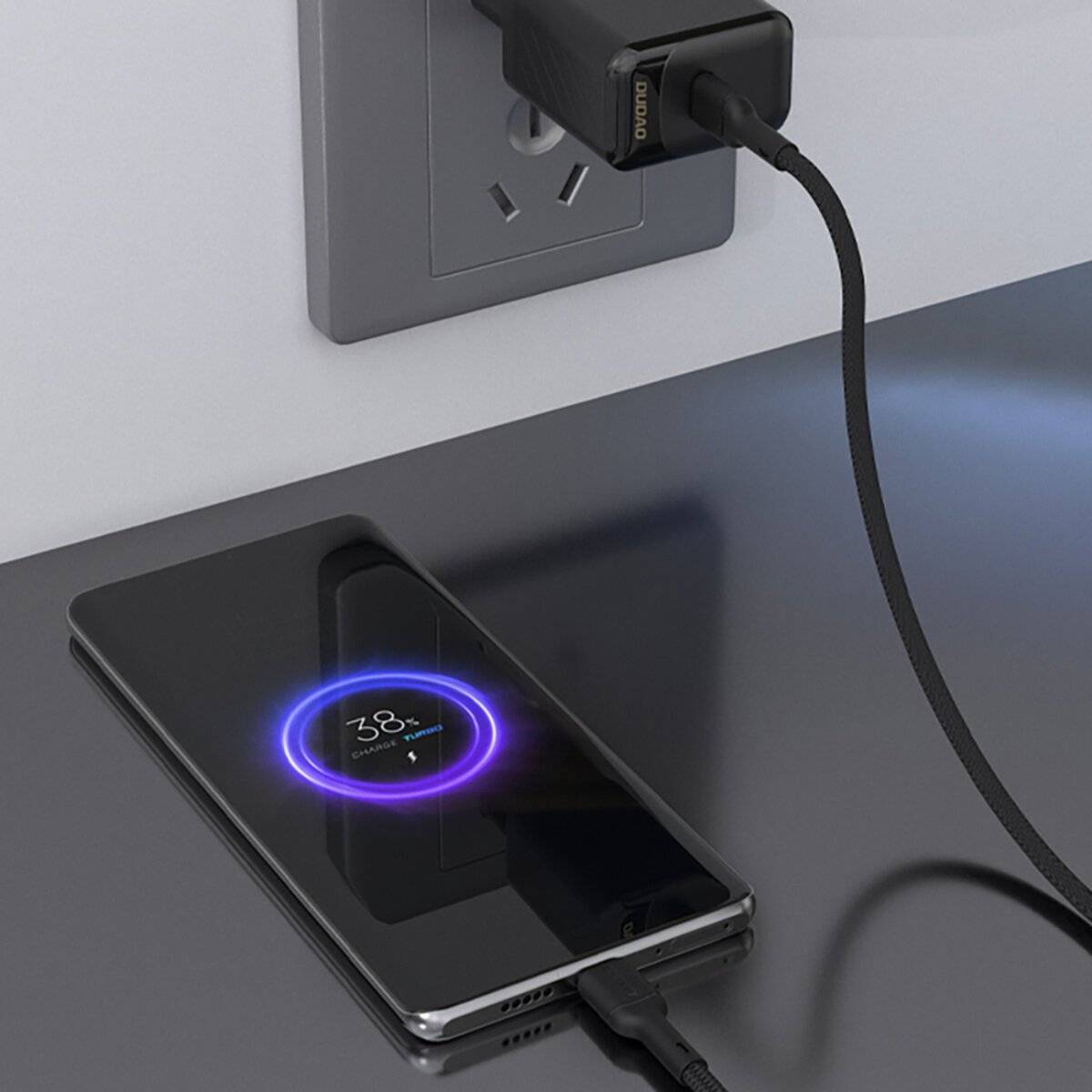 Dudao L9C 65W USB-C - 1m Kabel Schwarz
