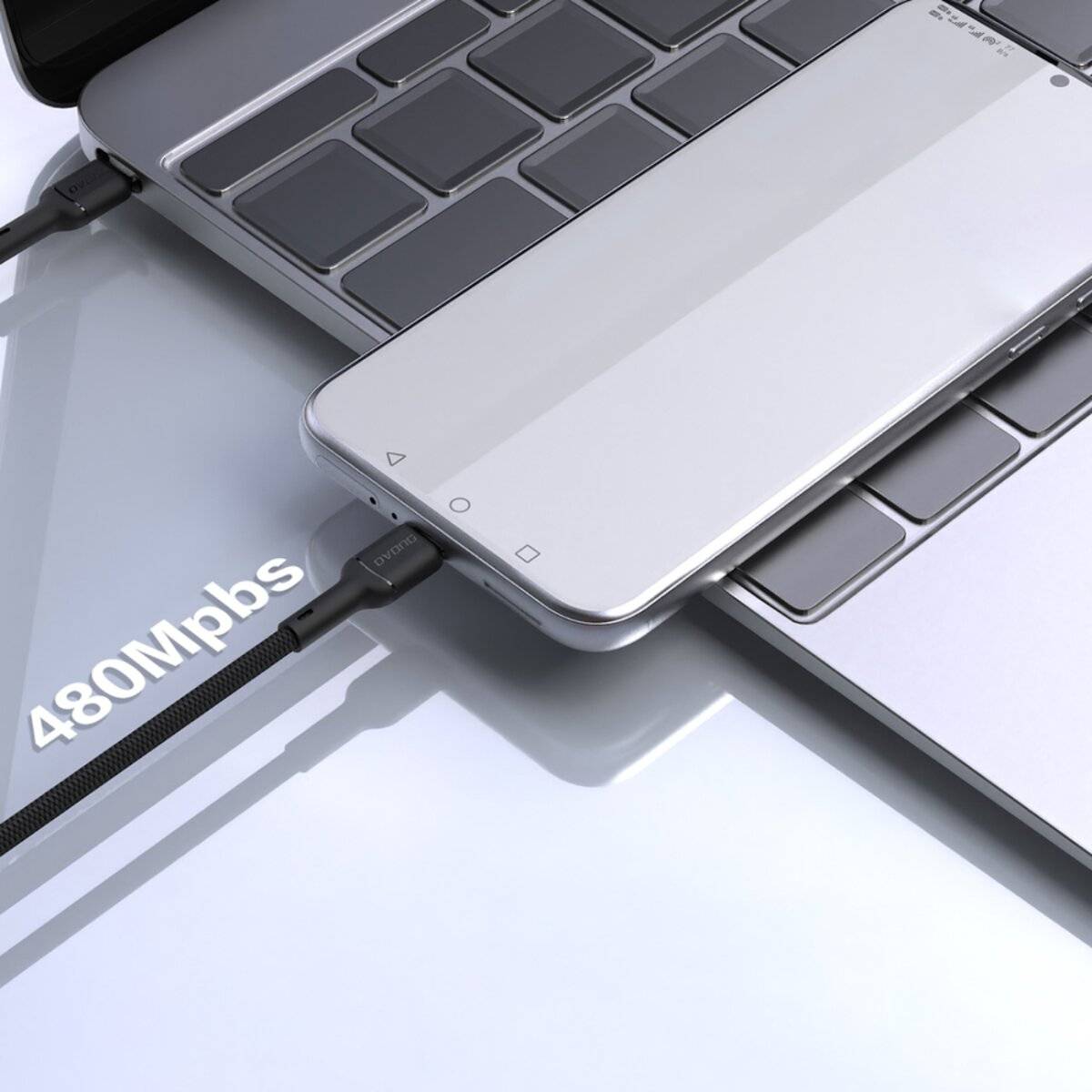 Dudao L9C 65W USB-C – USB-C Kabel 1 m – Schwarz