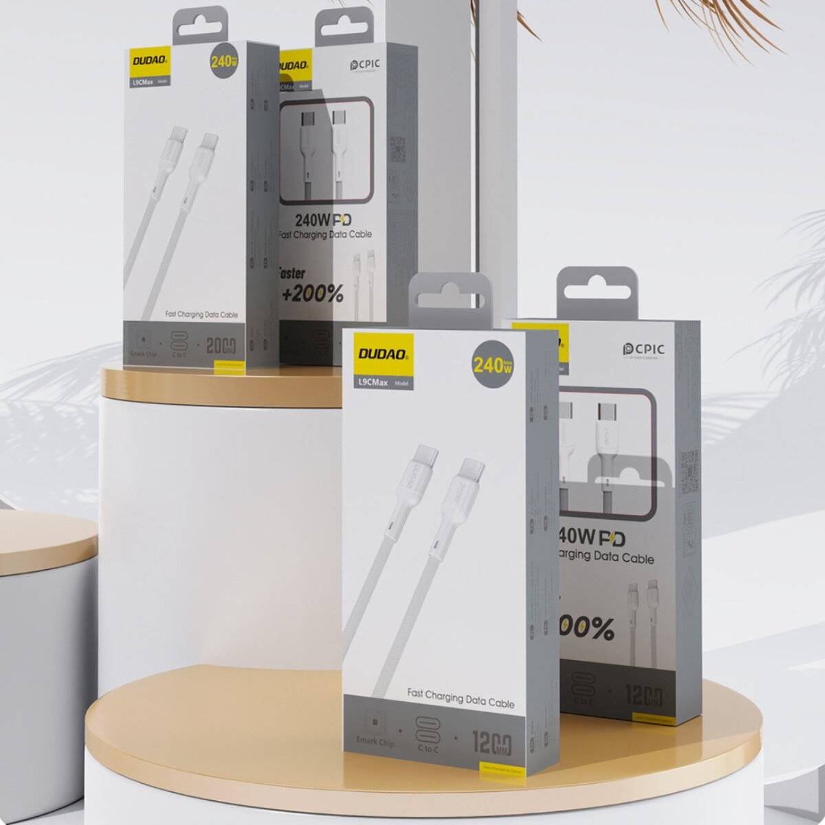 Dudao L9C Max 240W PD USB-C - Kabel 1,2m Weiß