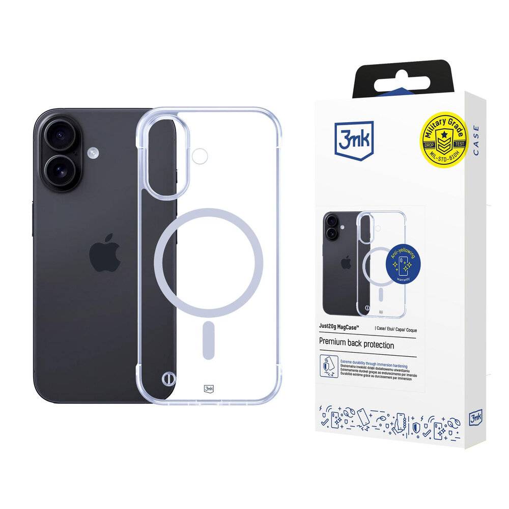 3mk Just20g MagCase iPhone 17 - transparent