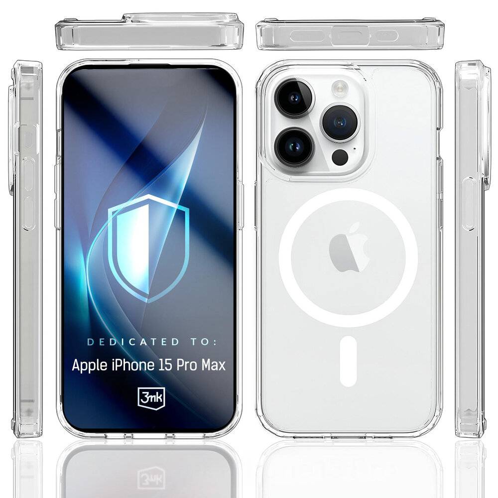 3mk Armor MagCase iPhone 15 Pro Max - Transparent