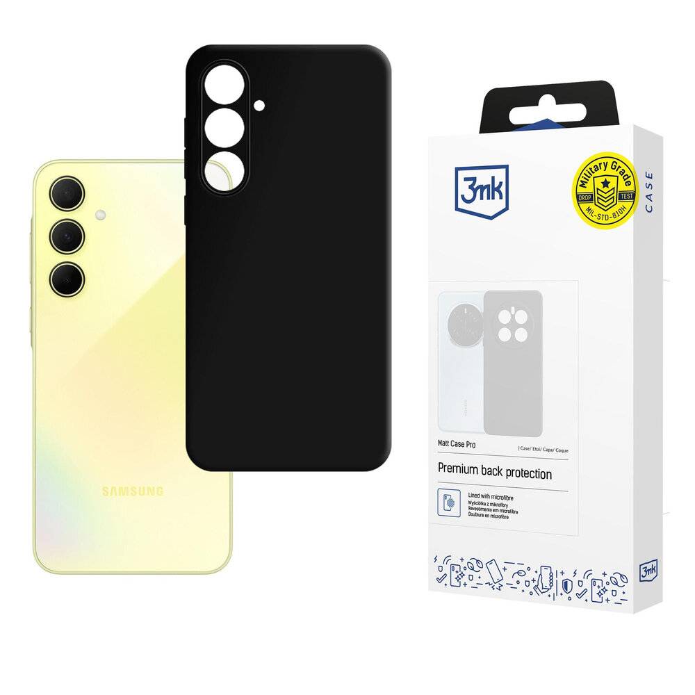 3mk Matt Case Pro Samsung Galaxy A35 5G - mattschwarz