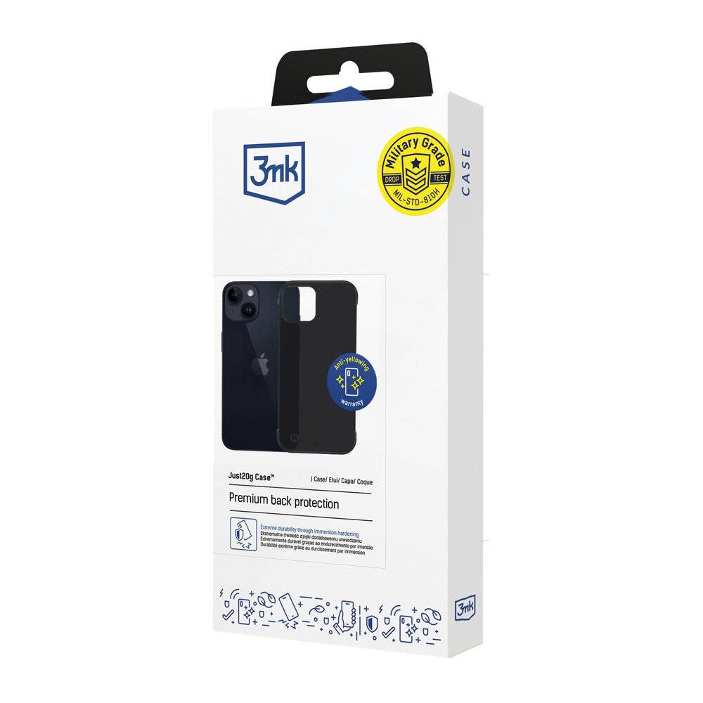 3mk Just20g Matt Case Apple iPhone 15 Plus - Mattschwarz