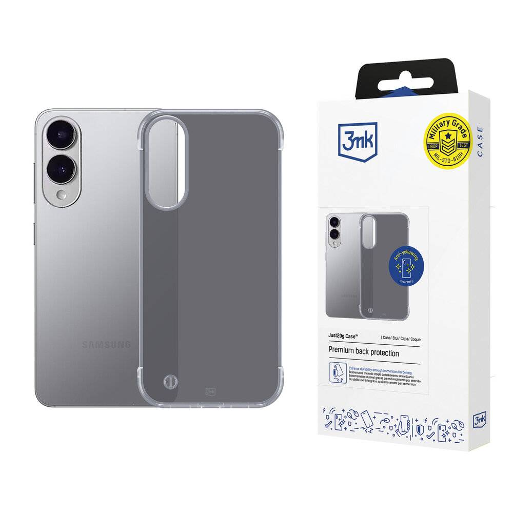 3mk Just20g Matt Case Samsung Galaxy S25 Edge - Mattschwarz