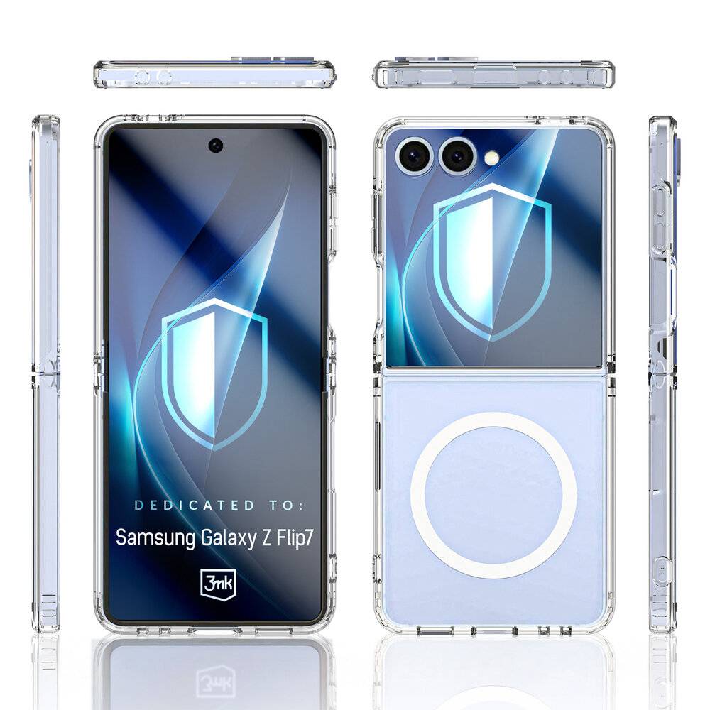 3mk Armor MagCase Samsung Galaxy Z Flip 7 - Transparent