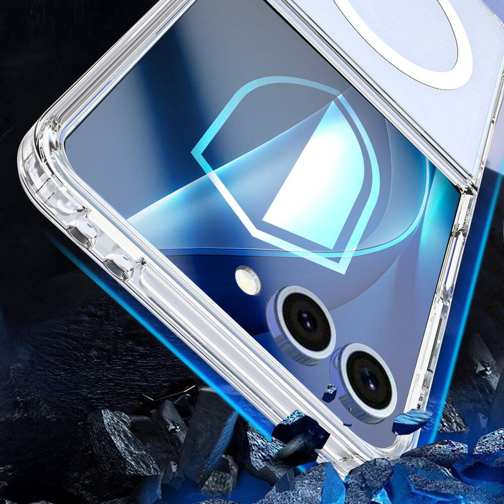 3mk Armor MagCase Samsung Galaxy Z Flip 7 - Transparent
