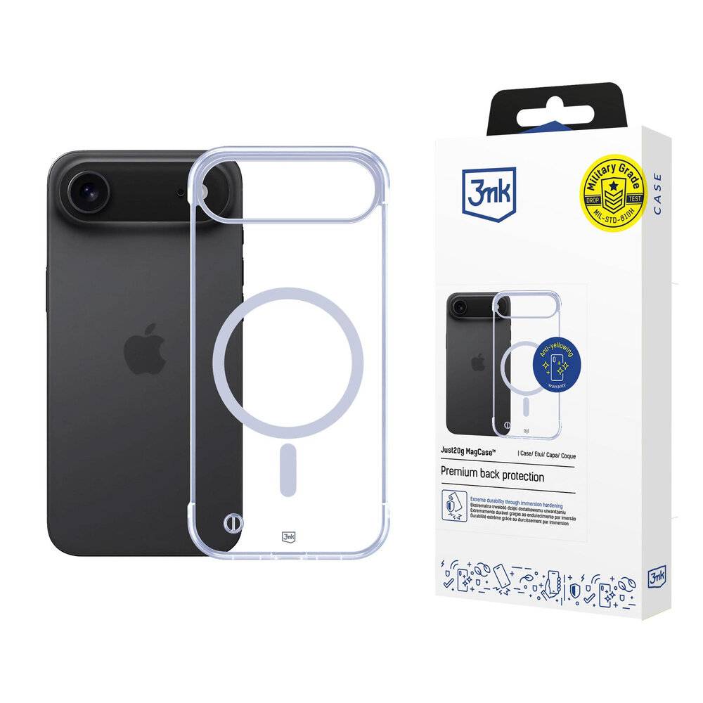 3mk Just20g MagCase iPhone 17 Air - Transparent