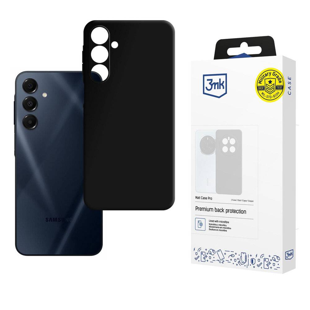 3mk Matt Case Pro Samsung Galaxy A16 - Schwarz
