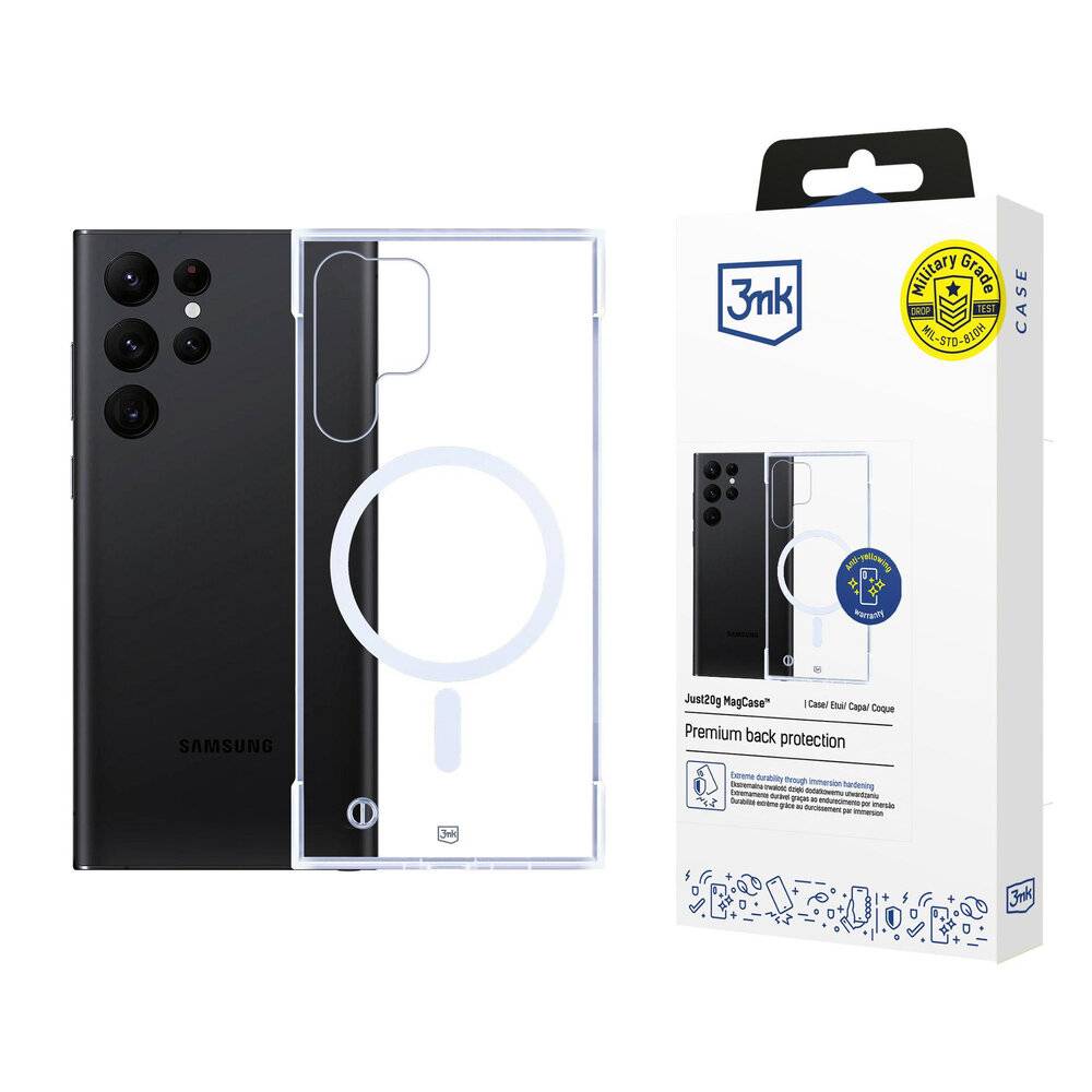 3mk Just20g MagCase Samsung Galaxy S24 Ultra - transparent