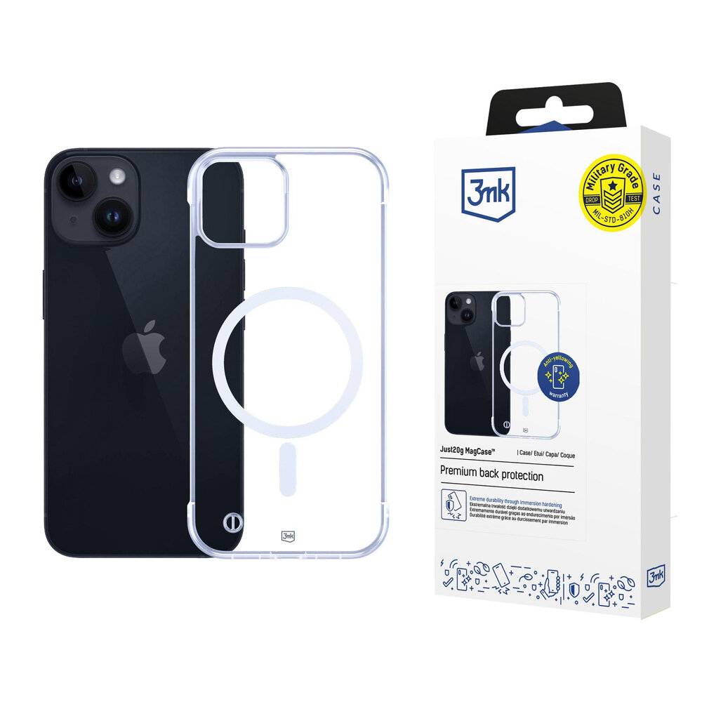 3mk Just20g MagCase iPhone 14 Plus - transparent