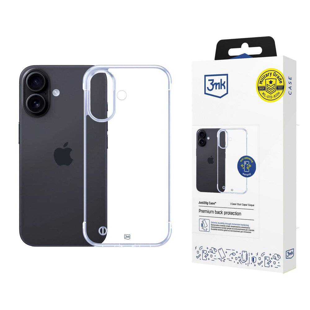 3mk Just20g Clear Case Apple iPhone 16 Plus