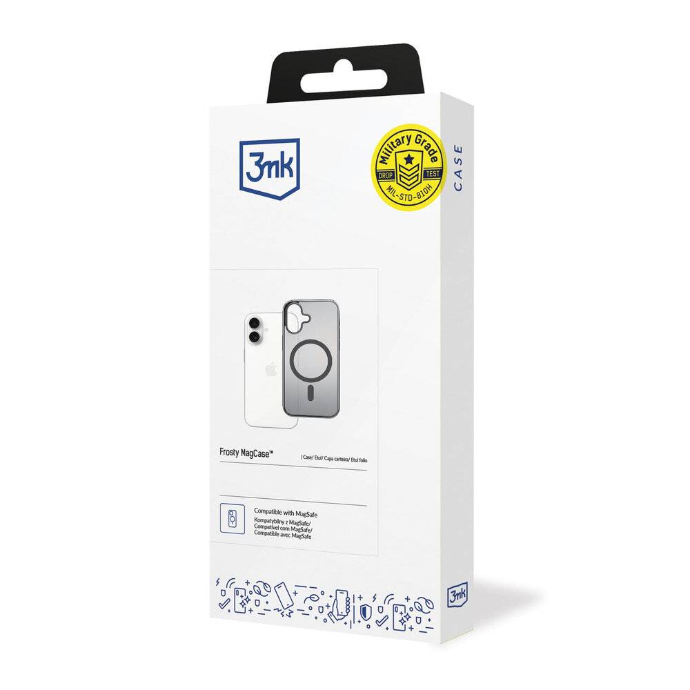 3mk Frosty MagCase iPhone 17 - Schwarz