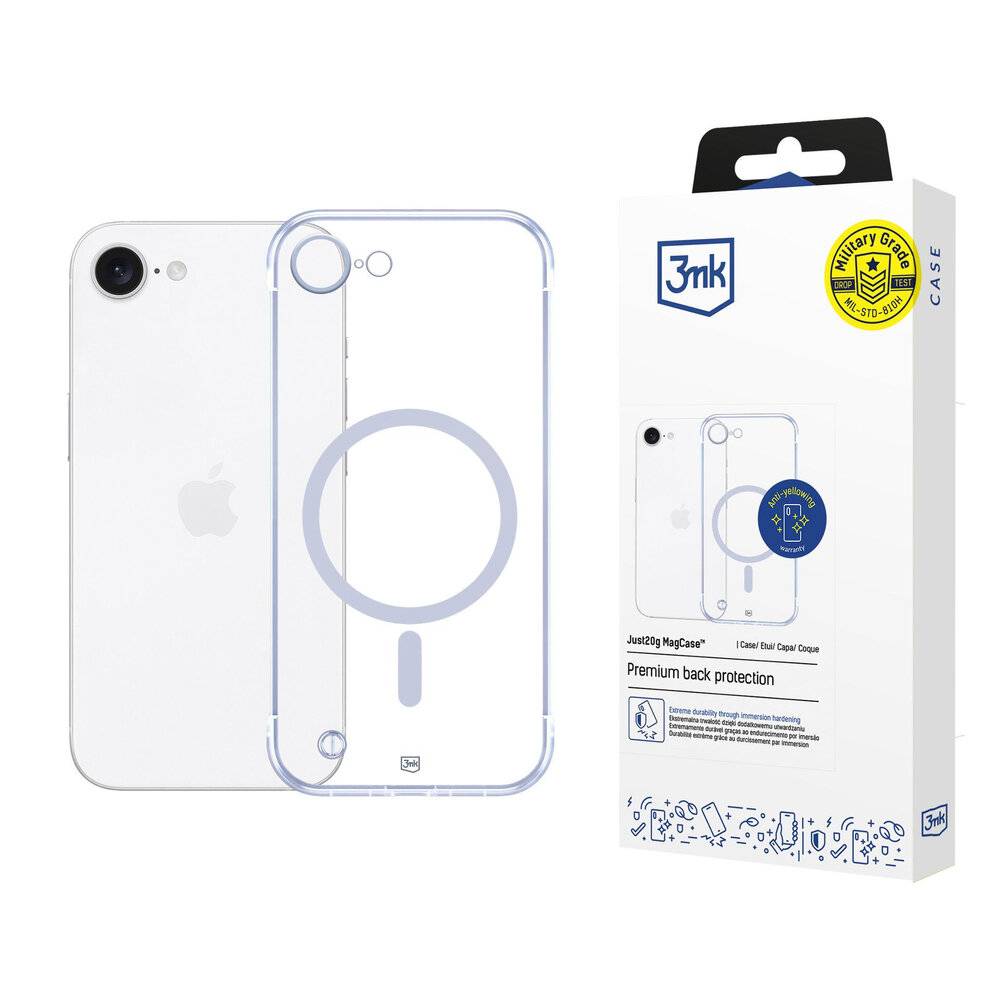 3mk Just20g MagCase iPhone 16E - transparent